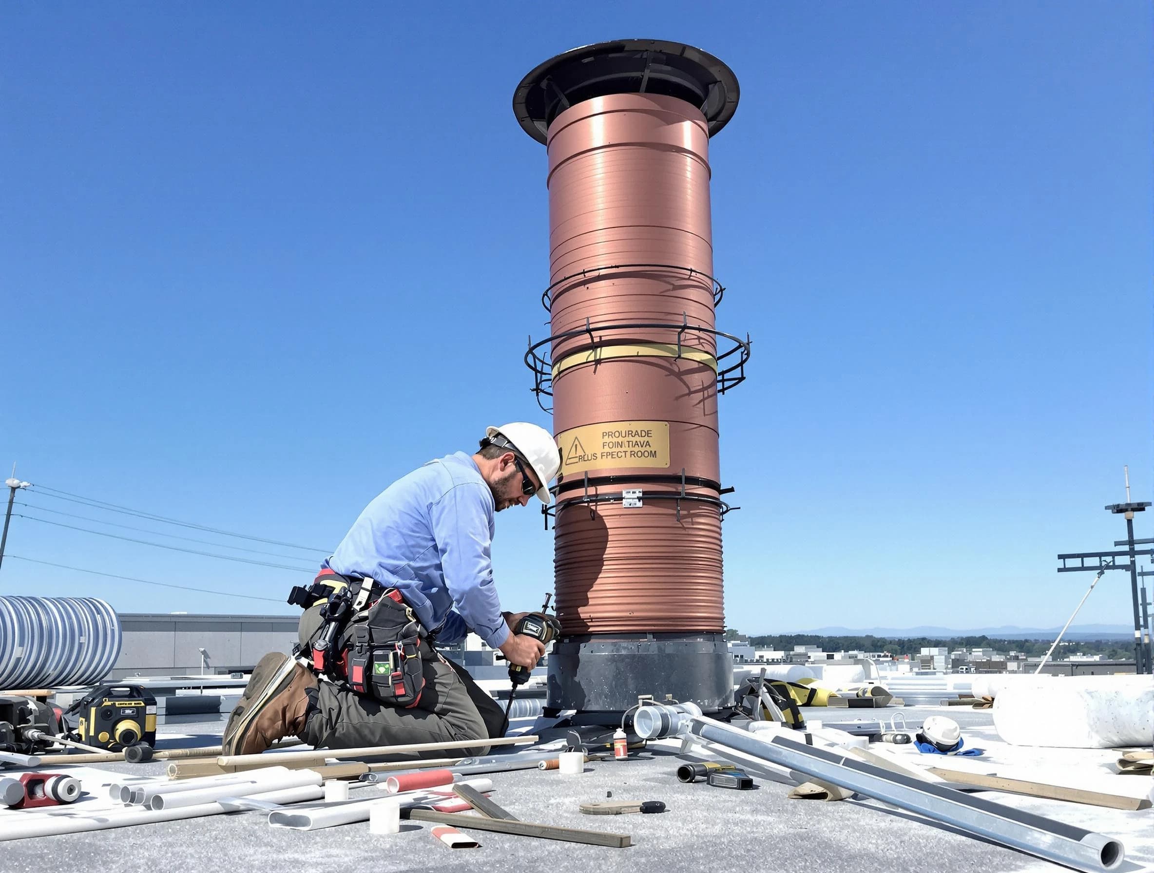 Installed chimney liner by Coopertown Chimney Sweep in Coopertown, TN