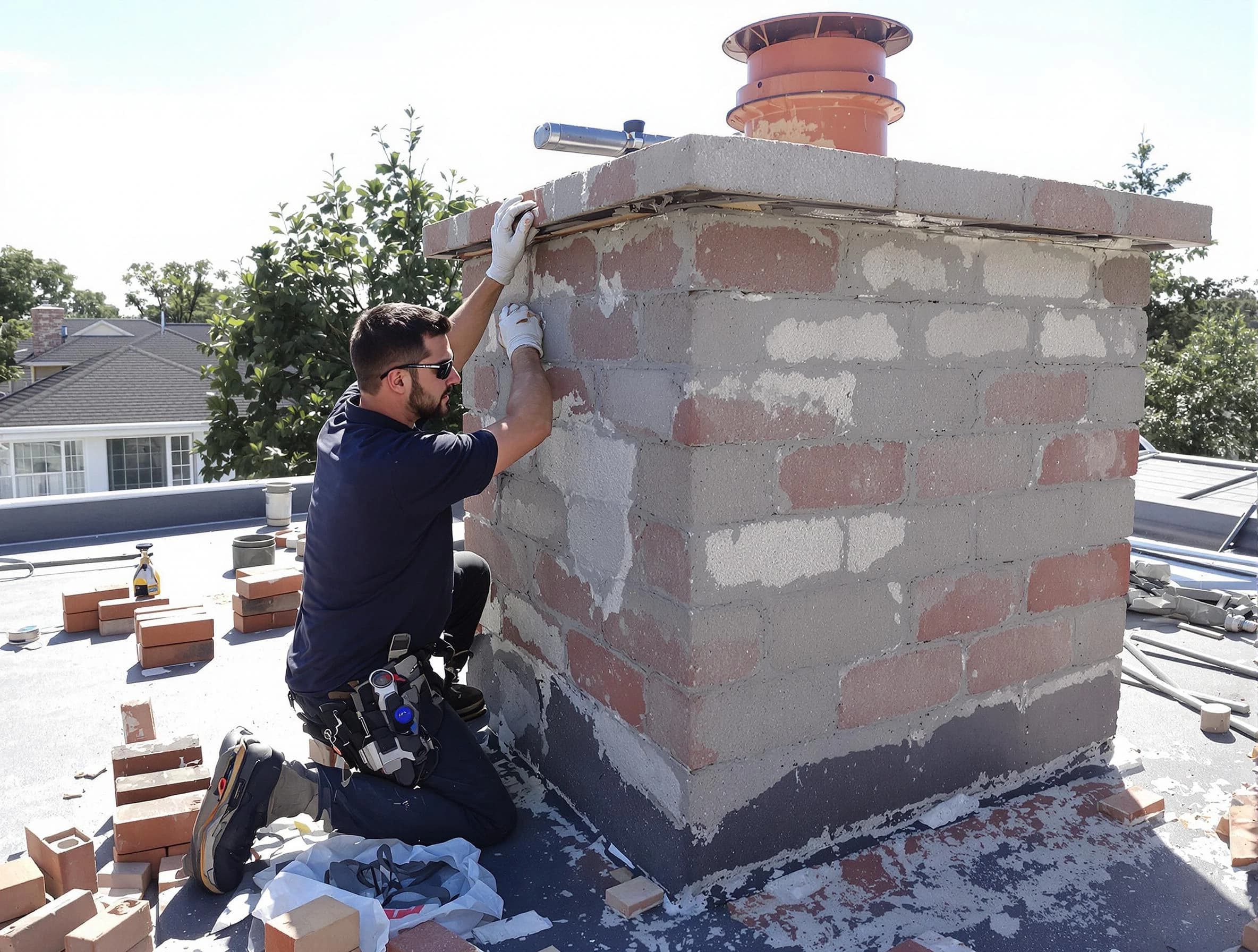 Advanced chimney repair process by Coopertown Chimney Sweep in Coopertown, TN