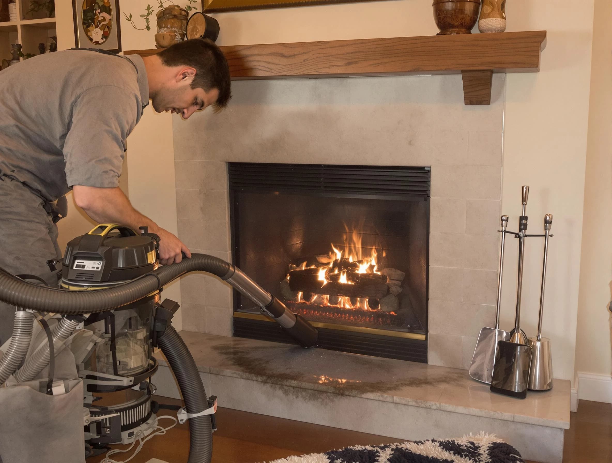 Routine fireplace upkeep by Coopertown Chimney Sweep in Coopertown, TN