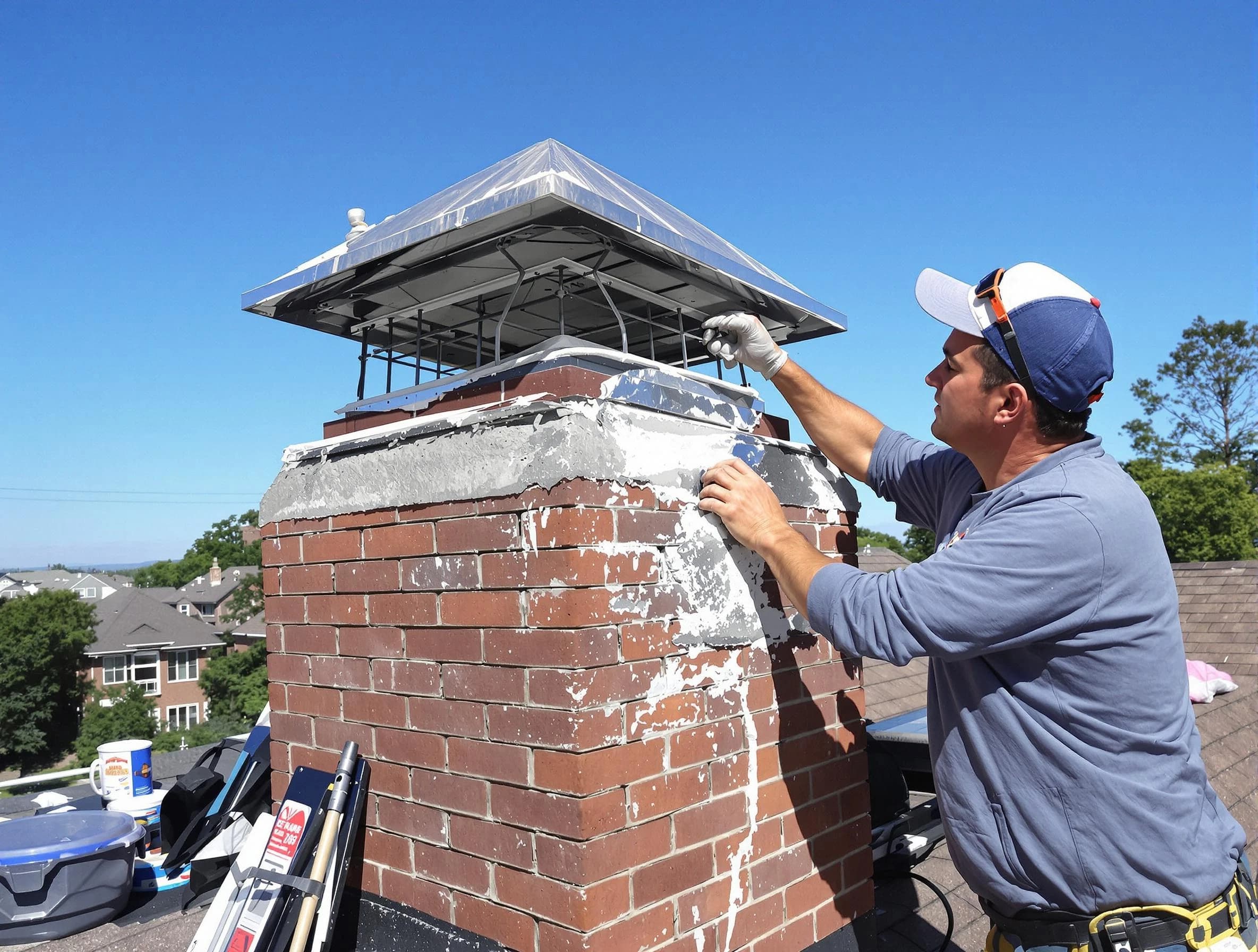 Chimney Crown Services service in Coopertown, TN
