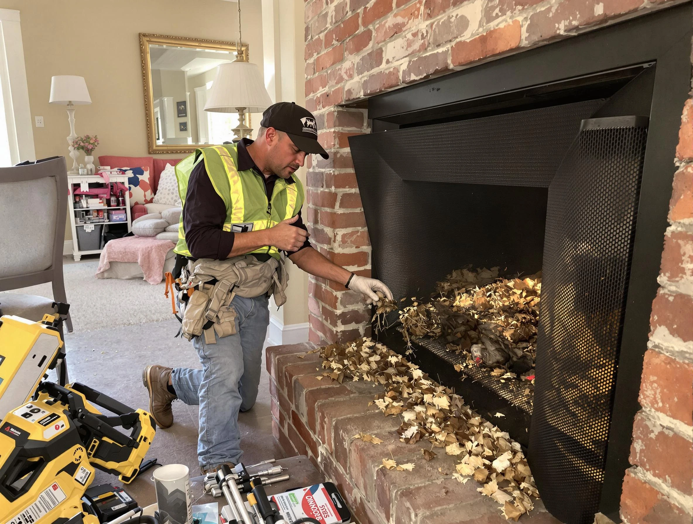 Safe screening installation by Coopertown Chimney Sweep in Coopertown, TN