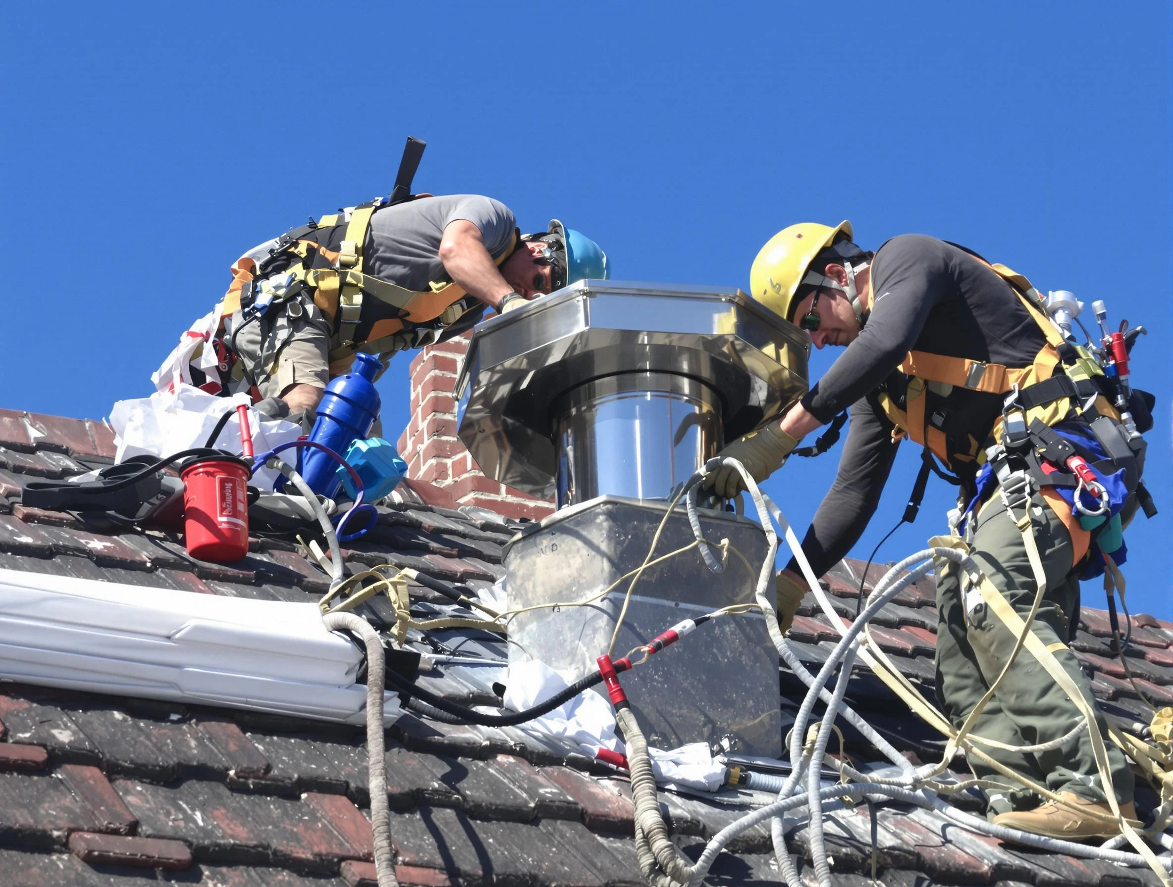 Protective chimney cap installed by Coopertown Chimney Sweep in Coopertown, TN