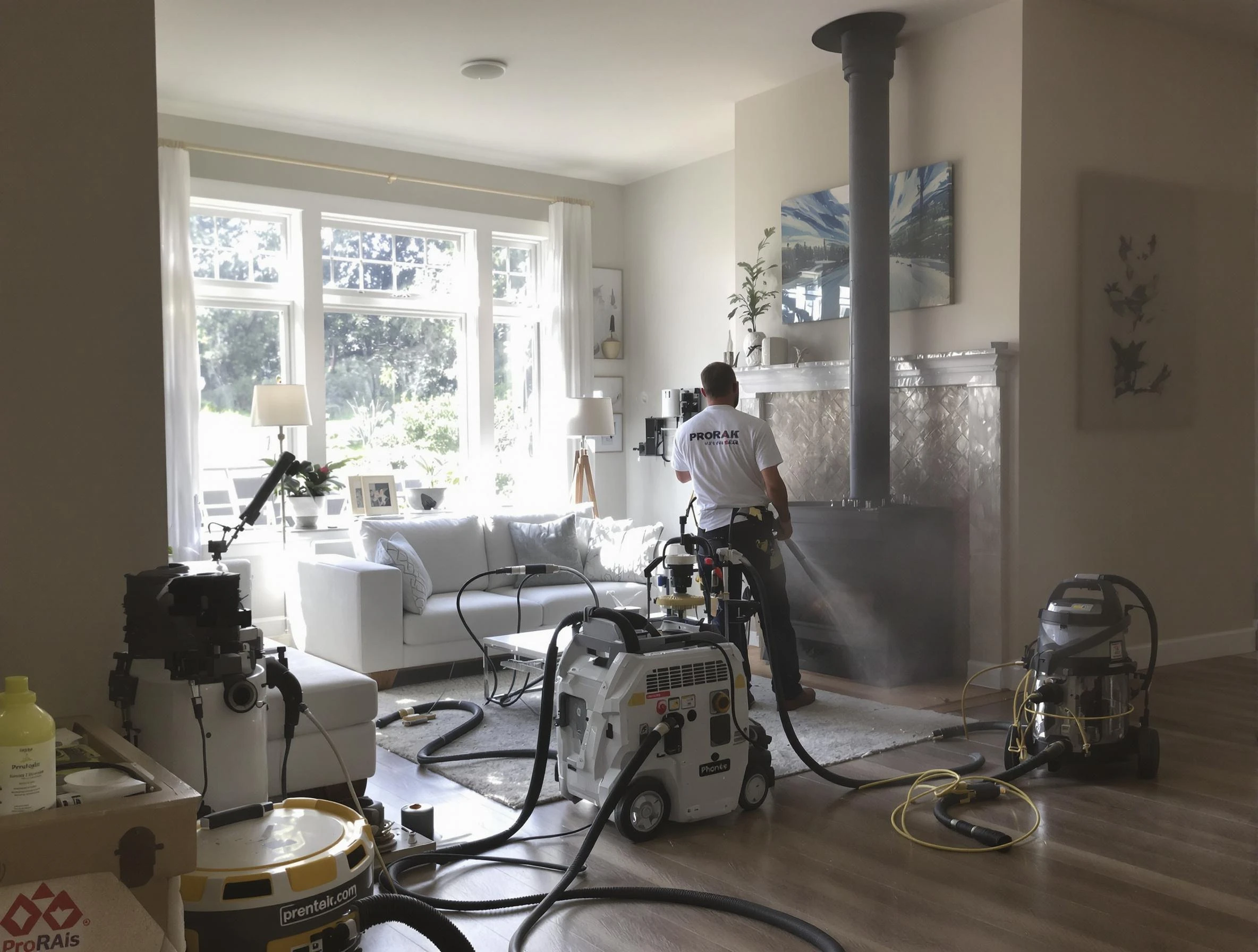 Soot removal service by Coopertown Chimney Sweep for a fireplace in Coopertown, TN